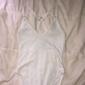 White f21 Bodysuit